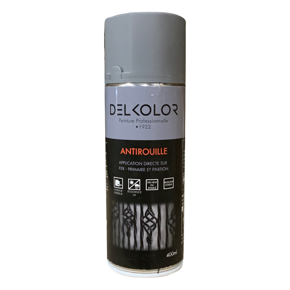 DELKOLOR Delkolor Peinture Antirouille en Aérosol 400ml Blanc